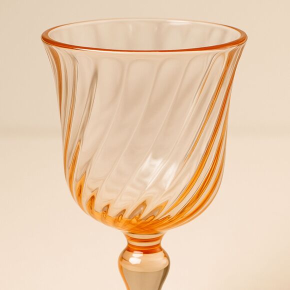 Luminarc | Rosaline Pink Swirl White Wine Glass 6 3/8" | EUC - Picture 2 of 5